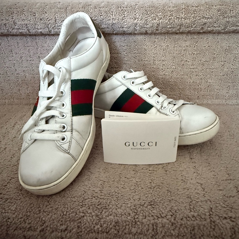 Authentic Gucci Sneakers with bee